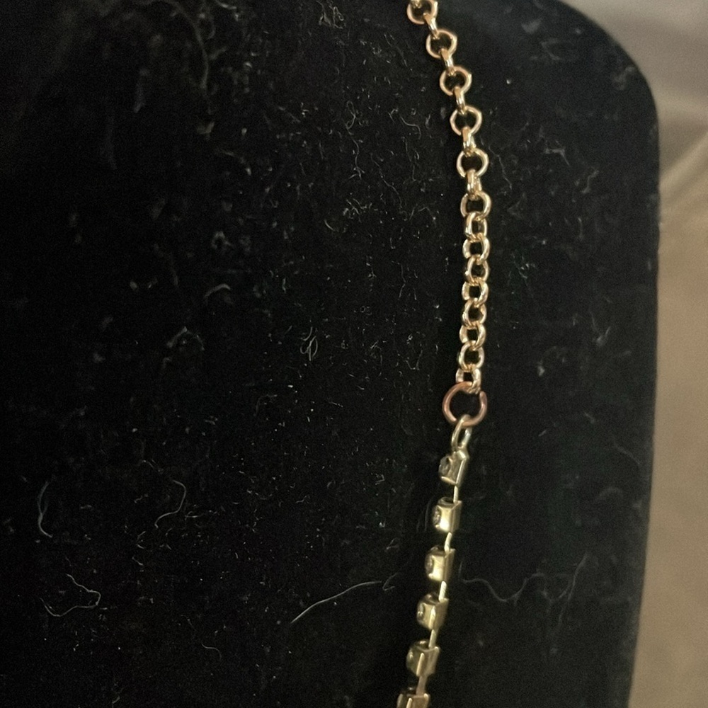 Vintage multi strand clear rhinestone necklace - Picture 6 of 6